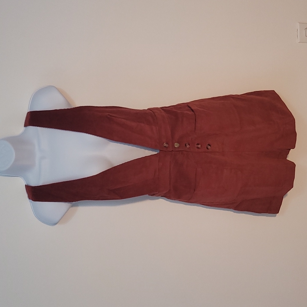 MOVING SALE! GB Deep Rose Pink Corduroy Jumper Dress